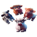 Cartoon Cow Printed Acrylic Ball Chain Hanging Charms in Six Designs view 5