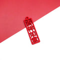 Red Enamel Zinc Alloy Chinese New Year Blessing Lion Dance Charm Pendant for DIY Jewelry