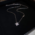 Layered Star Pendant Necklace with Pearl Strand Options view 2