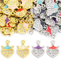 Crystal Crown and Heart Charm Collection for Jewelry Making view 5