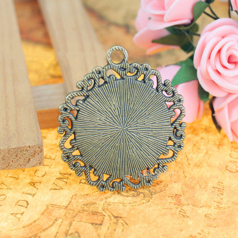 37mm Alloy Cabochon Tray Bezel Setting for 25mm Cabochon