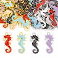 Colorful Seahorse Enamel Metal Charms, 12 Colorways view 4