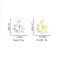 Sun and Moon Open Circle Pendant Charms in Two Finishes view 3