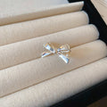 Mini Polished Bow Alligator Hair Clip In Silver Or Gold Tone view 6