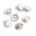 Pearl Shell Charms in Seven Colors and Two Metal Tones view 10