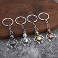 Articulated Skeleton Metal Keychains in Four Antique Finishes view 1