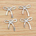 Slim Ribbon Bow Charms In 1 Style For Jewelry Making view 2