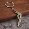 Metal Pistol-Shaped Keychains in Two Designs and Three Finishes view 6