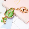 Jeweled Tulip Keychains with Bead Drops and Braided Wrist Loops view 12