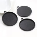 Rope Edge Round Pendant Bezel Blank for Cabochon Craft view 4