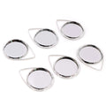 Teardrop Earring Bezel Settings in Six Metal Finishes view 6