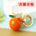 Mixed Jeweled Fruit Animal Deity and Fortune Motif Keychains view 3