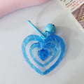 Translucent Nested Heart Bell Charms in Five Bright Colors view 9
