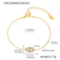 Zircon Evil Eye Necklace Bracelet Plus Satellite Bead Chains view 8