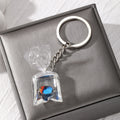 Transparent Water Bag Fish Split Ring Keychains in Eleven Designs view 8