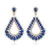 Blue Teardrop Fan