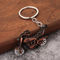 Motorcycle-Shaped Metal Keychain in Five Color Finishes view 4