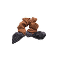 Fabric Scrunchie Bow Hair Ties Plaid Polka 4 Styles view 5