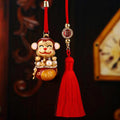 Mixed Firecracker Monkey Wealth Figure Horse and Sailboat Vehicle Hanging Ornaments view 7