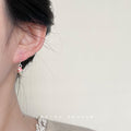 Pink Ice Cream Cone Drop Earrings Silver Hook Pair view 2