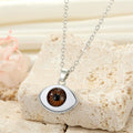 Gold and Silver Tone Realistic Eyeball Pendant Necklaces view 9