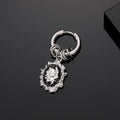 Silver Huggie Charm Earrings Spider Bear Cross 14 Styles view 9