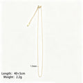 Gold Tone Chain And Five Detachable Geometric Pendant Components view 6