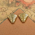 Engraved Fan Shaped Tassel Cap Component in Six Variants view 8