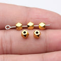 Faceted Geometric Spacer Beads in Seven Metal Finishes view 10