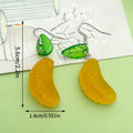 Resin Fruit Charm Drop Earrings with Fishhook Ear Wires view 3