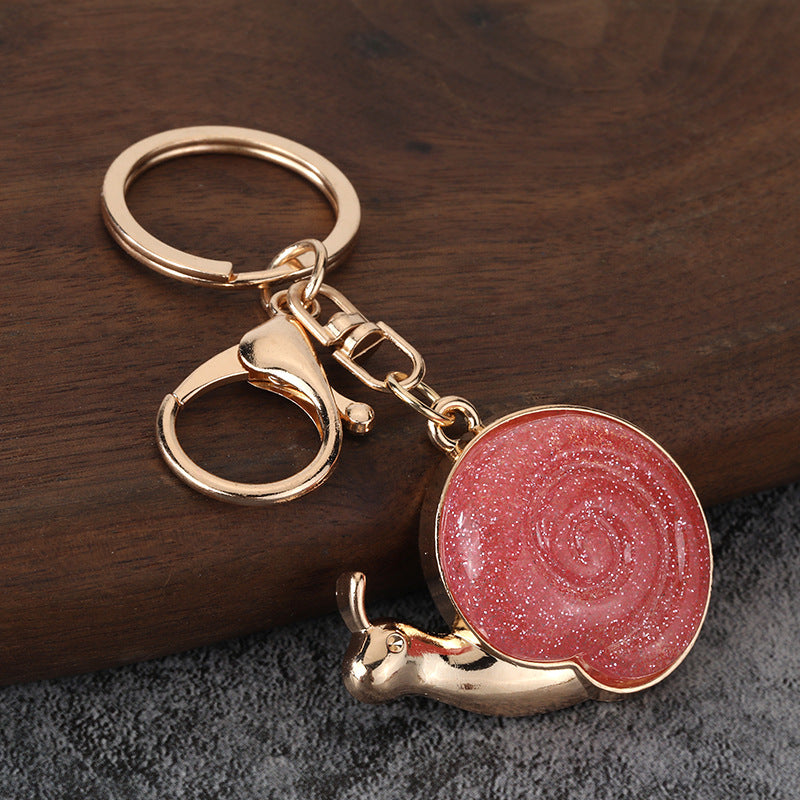 Realistic Resin Snail Keychain, Bag Charm and Car Key Pendant