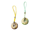 Single Coconut Resin Phone Strap Charms in Green or Brown view 5