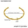 Heart Link and Geometric Bangle Collection in Three Metal Tones view 9