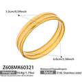 Double Layer Clasp Bangle Bracelets Gold Steel Knot Band view 9