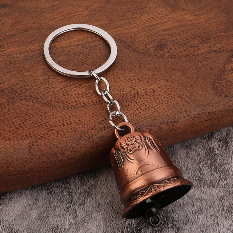 Vintage Metal Wind Chime Bell Keychain Travel Craft Gift Charm