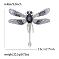 Crystal Dragonfly Brooch in Six Colorful Stone Finishes view 9