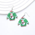 Acrylic Glitter Christmas Sweater Dangle Earrings 4 Styles view 8