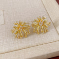 Firework Stud Earrings In Four Color Finishes Statement Jewelry view 6