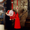 Mixed Jeweled Elephant Vehicle Hanging Ornaments in Six Pictured Styles view 4