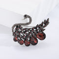 Antique Silver Swan Brooch With Crystal Drops 2 Colors view 6