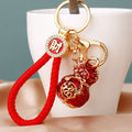 Chinese Fortune Gourd Keychains with Cords and Loose Braided Loops view 6