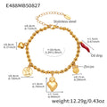Crystal Station Charm and Fish Skeleton Bracelets in Two Finishes view 8