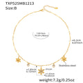 Crystal Six Petal Flower Necklace and Bracelet Collection view 8