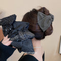 Black Triangle Hair Claw Clips Rhinestone Sequin Styles view 1
