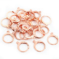 Round Stainless Steel Leverback Earring Hooks in Three Finishes view 2
