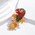 Red Green Parrot Enamel Metal Brooch Pin for Jackets and Lapels view 5