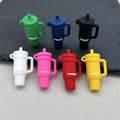 Silicone Tumbler Cup Charm Pendant With Handle Seven Colors view 1