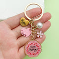 Mother's Day Charm Keychains Featuring Pink Star Across 50 Pictured Variations view 1