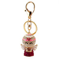 Rhinestone Angel Keychain With Heart Details In 4 Colors view 5