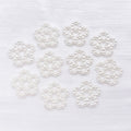 Ten-Shape Ivory Faux Pearl Open-Frame Cabochon Component Collection view 9